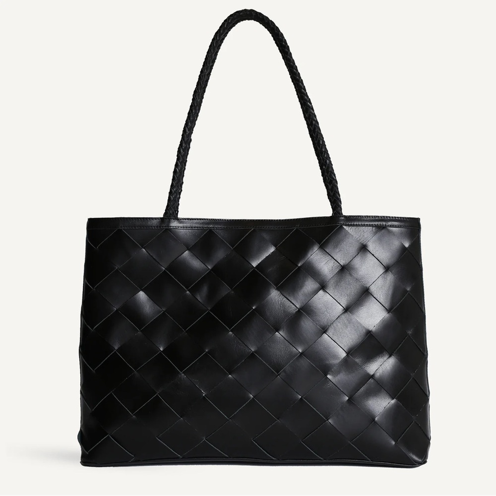 Bembien Black Gabrielle Grande Weave Bag NWOT
